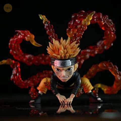 Naruto Four Tails figure 15cm with red Kurama chakra aura – anime collectible India