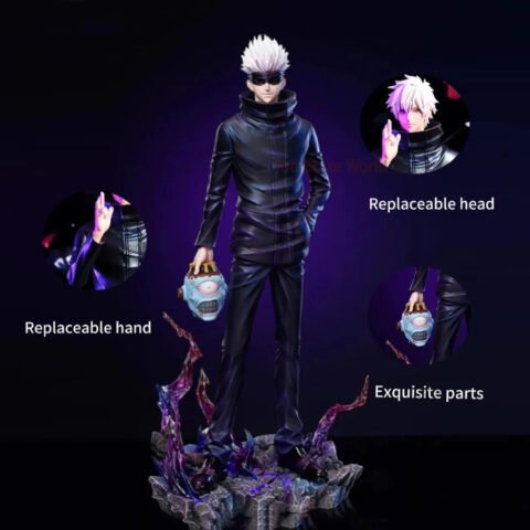 Satoru Gojo 33cm Action Figure with Movable Head & Hands | Jujutsu Kaisen Anime Figure India
