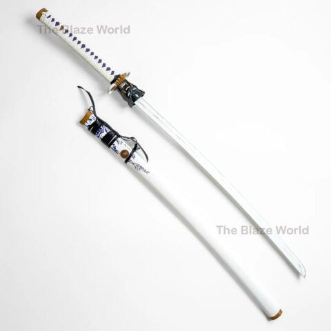 Oni 108cm White Wooden Katana-Premium Anime Samurai Sword