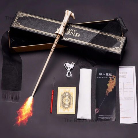 HP Lord Voldemort Fire Wand With Card – Premium Magic Wand