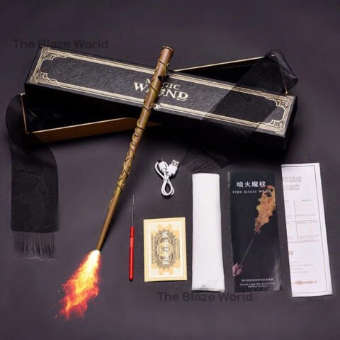 HP Hermione Granger Fire Wand With Card – Premium Wand